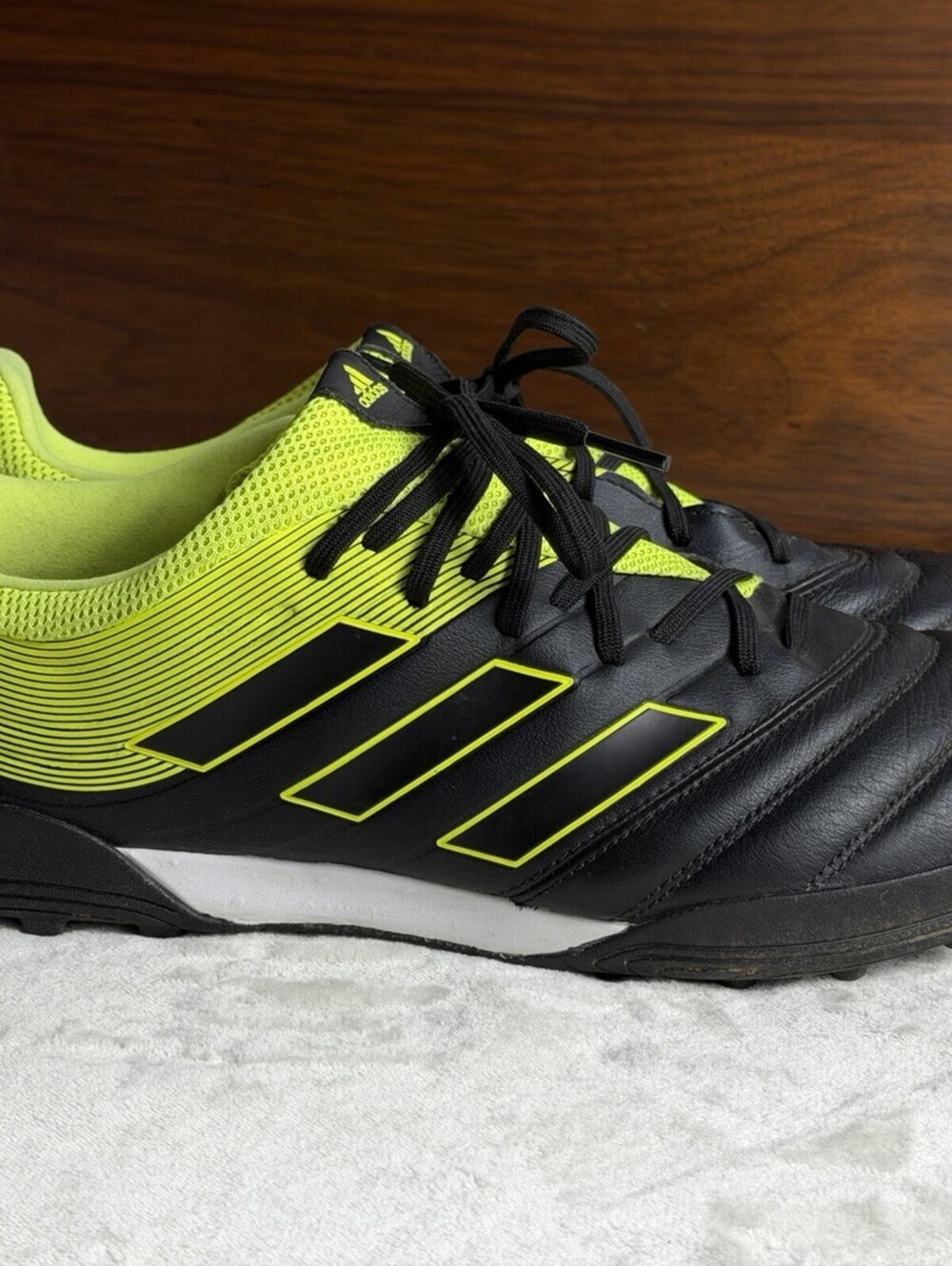 adidas Copa Tango 19.3 TF Turf Soccer Shoes Black Solar Yellow Mens 13 BB8094